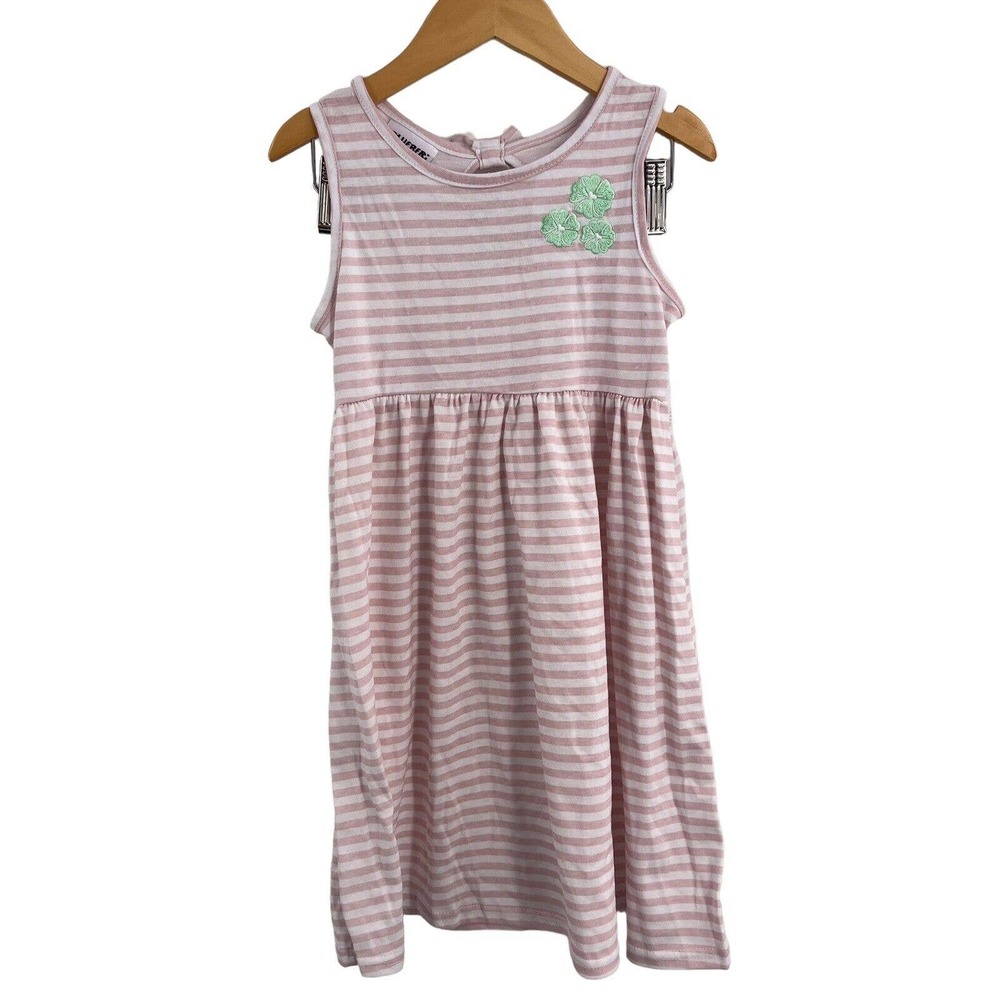 Blueberi Boulevard Pink Stripe Sleeveless Dress 6‎ New